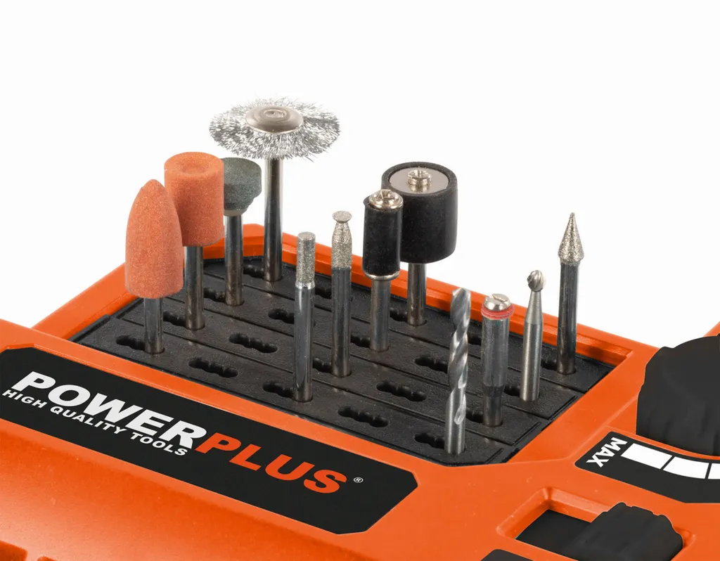 Outil multifonction 20V Powerplus orange avec set complet 40 pièces - 12