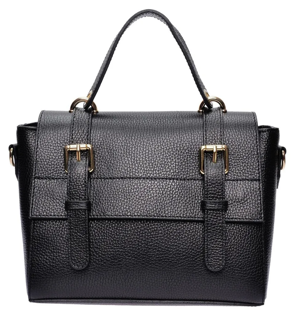 Anna Luchini Sac Tote SS26 AL 168T Nero en Cuir Italien Chic