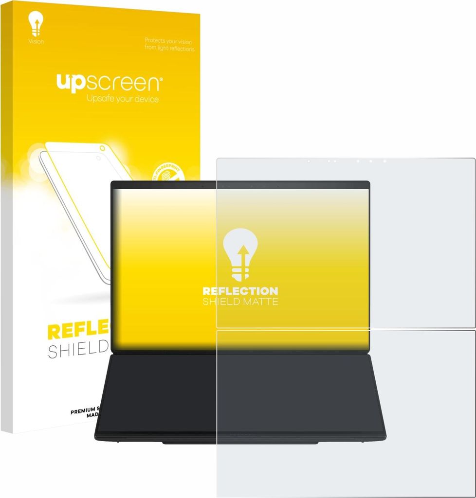 upscreen Schutzfolie für ASUS ZenBook Duo UX8407 Displayschutz Displayschutzfolie Folie Matt Entspiegelungsfolie