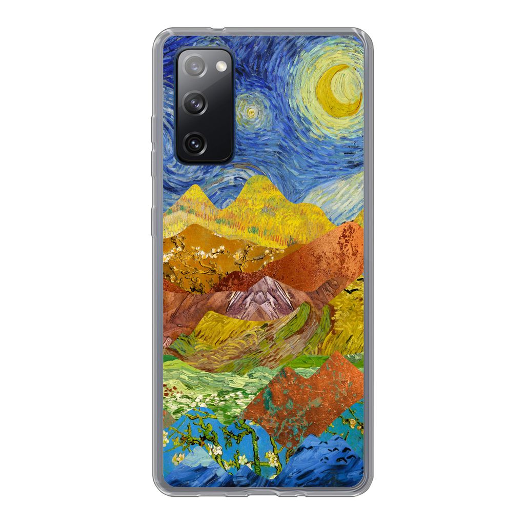 MuchoWow Handyhülle Schutzhülle Hülle für Samsung Galaxy S20 FE Alte Meister - Collage - Van Gogh Silikon Softcase Handy Hülle - Abdeckung