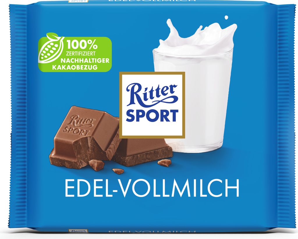 Ritter SPORT 4013 Ritter SPORT EDEL-VOLLMILCH Schokolade Immagine del prodotto 
