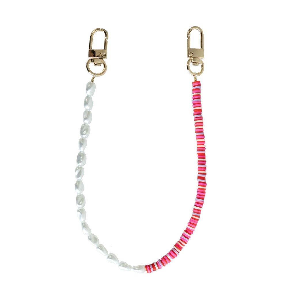 Handykette im Island Girl Design, Bunt mit Perlen und goldenen Akzenten, 25 cm