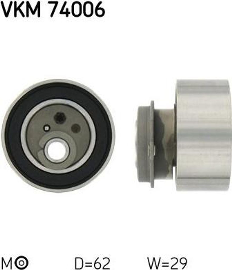 SKF VKM 74006 Spannrolle, Zahnriemen OE FP0112700 kompatibel mit Premacy
