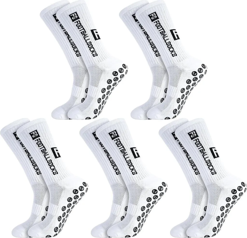 Chaussettes de foot avec grip silicone antidérapant pour hommes et femmes