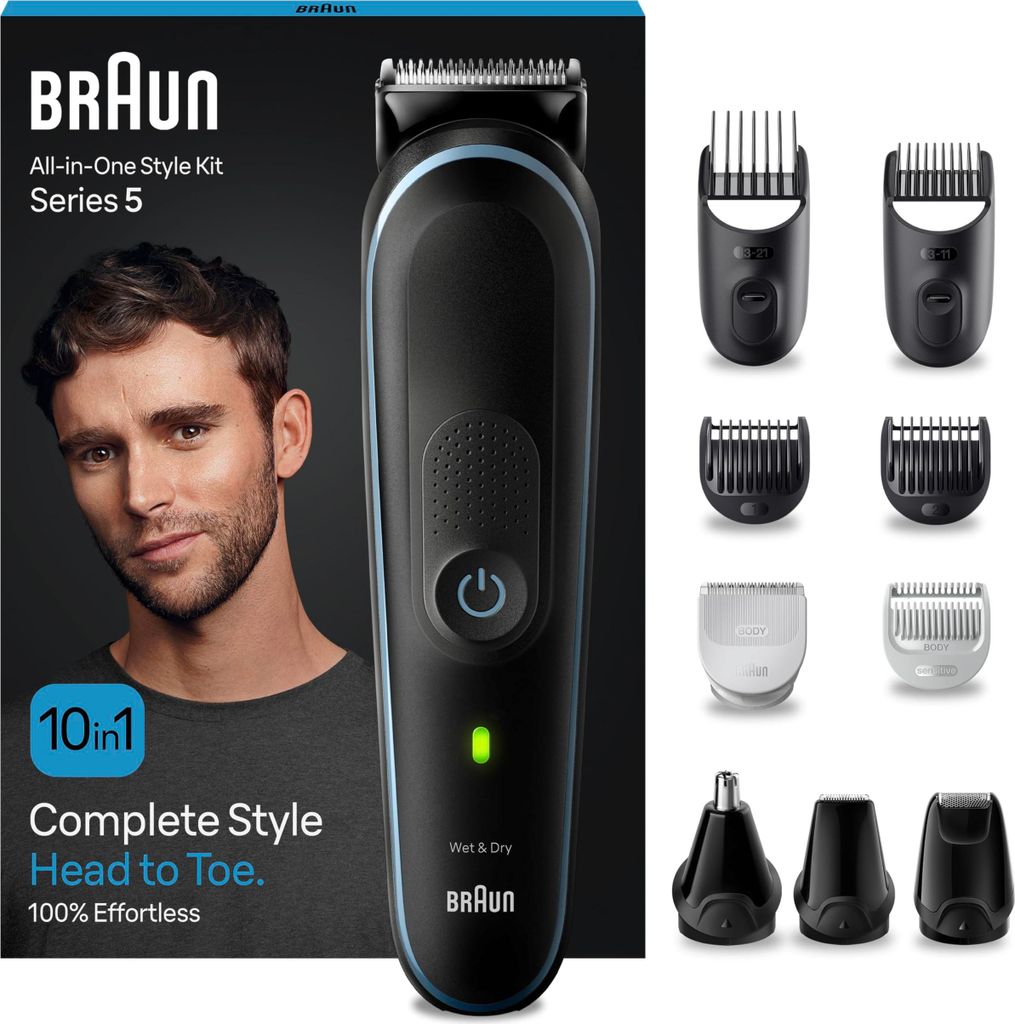Braun 10-in-1 Styling-Set 5 MGK5445 Bart, Körper, Haar. Mit Produktbild 
