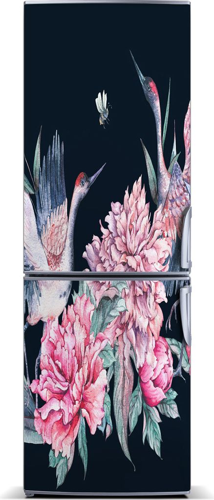 Tulup Kühlschrankdekoration - Magnetmatte - 60 cm x 180 cm - Magnet auf dem Kühlschrank - Kräne