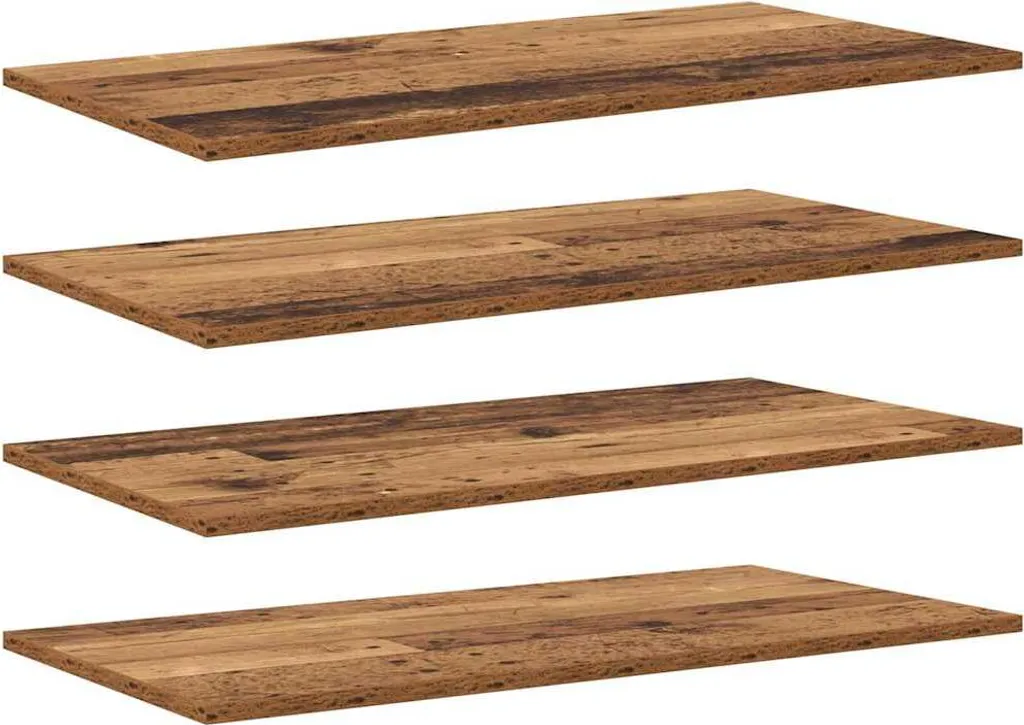 Set 4 Ripiani SYFAX™ Marrone 80x40x1,5 cm - Design in Legno Multistrato