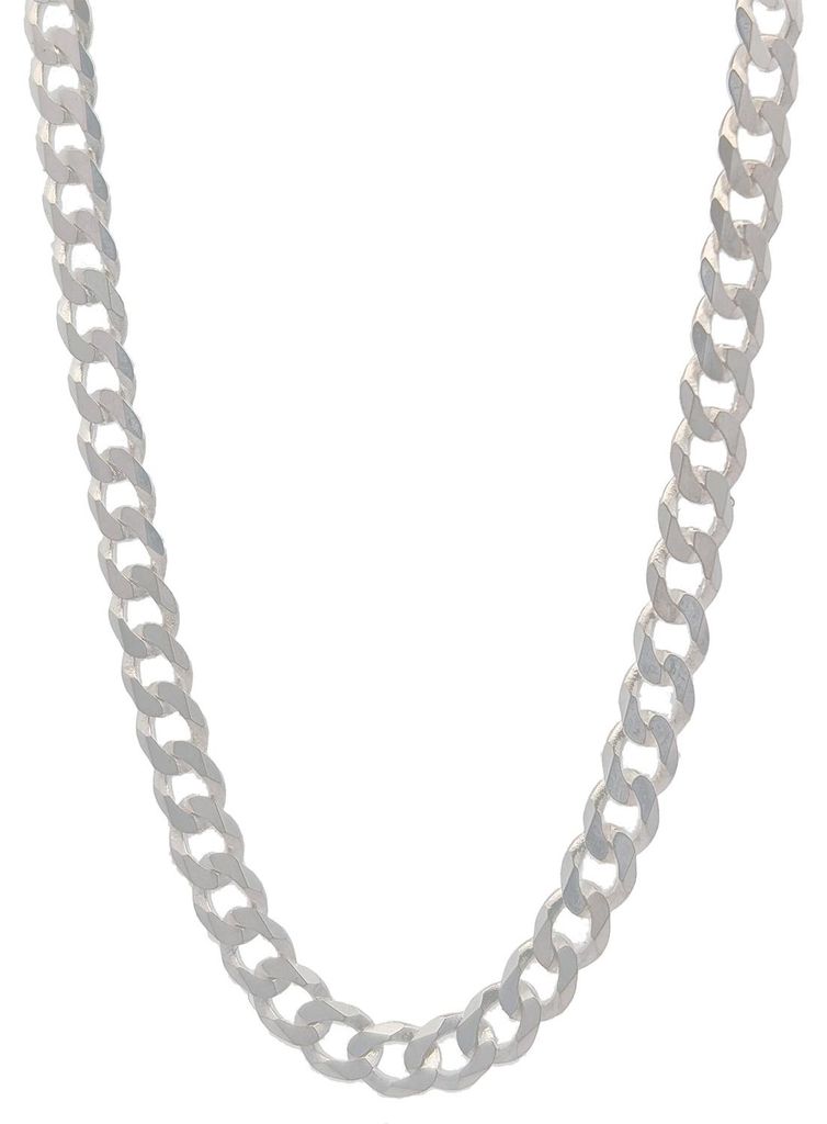 Silberkette Panzerkette Halskette Breite 4,2 mm Länge 45 cm Produktbild 