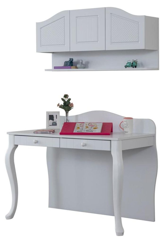 Schreibtisch Holz Jugend Schlafzimmer Kinderzimmer Möbel Design Weiß