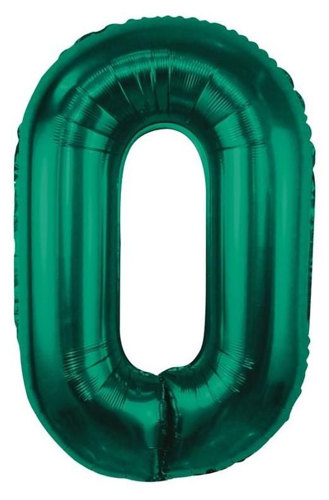 Ballon en plastique, numéro 0, vert bouteille, 85 cm Image du produit 