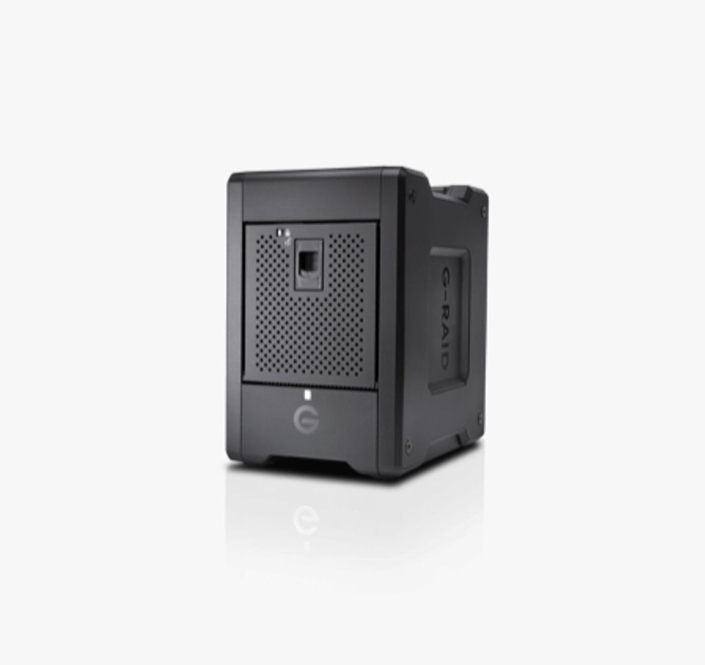 SanDisk Professional G-RAID SHUTTLE 4 - Festplatten-Array - 80 TB - 4 Schächte - HDD 20 TB x 4 - Thunderbolt 3, USB 3.1 Gen 2 (extern)