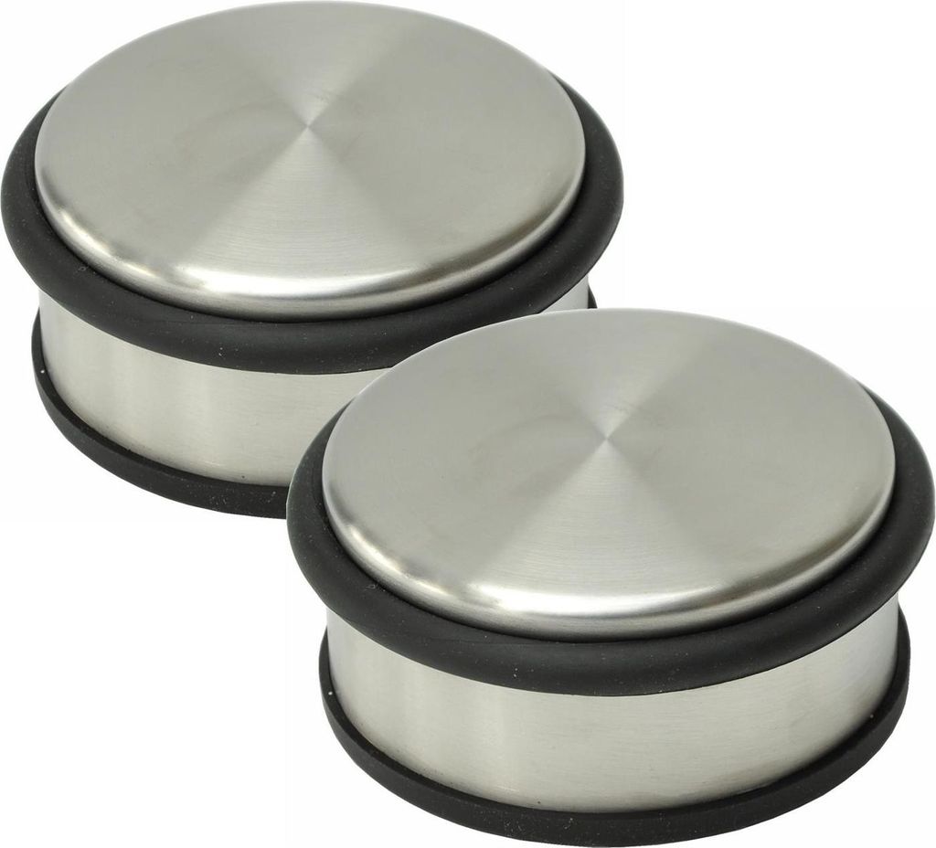 Türstopper Türpuffer Edelstahl 10 cm Ø - 2er Set