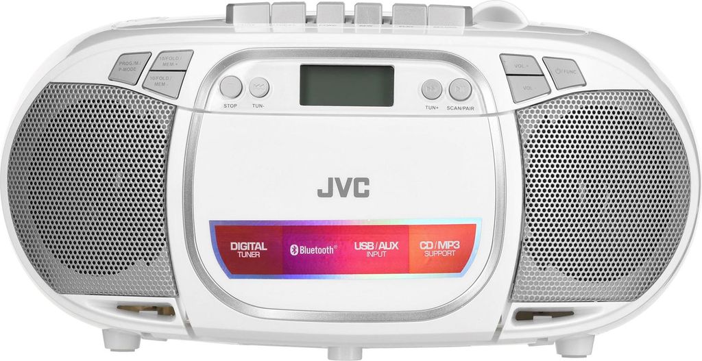 JVC RC-E451W, 1,6 kg, wit, draagbare CD-speler Productafbeelding 