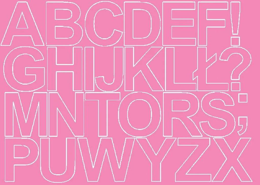 Lettres alphabétiques adhésives de 80 mm rose poudré pour vitrine