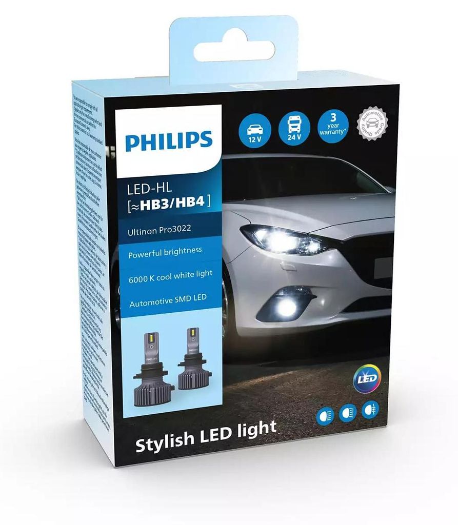 Philips [HB3/HB4] HL Ultinon Pro3022 LED 12V&24V 6000K NO Obrázek produktu 