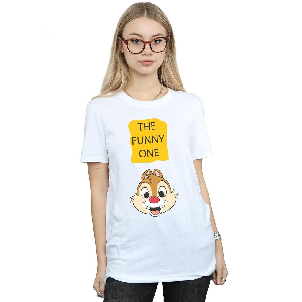 Disney - "Chip N Dale The Funny One" T-Shirt für Damen BI36714 (XXL) (Weiß)