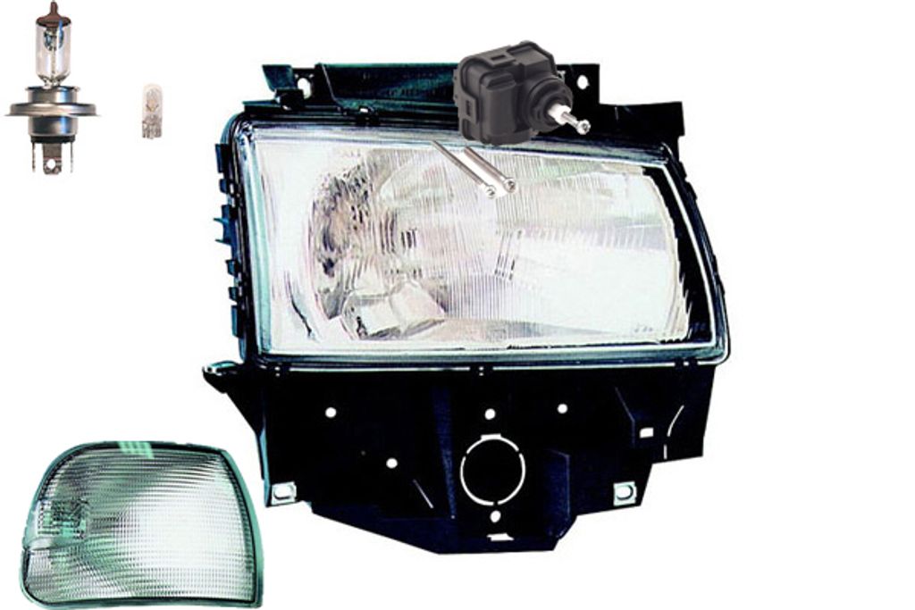 Johns, Scheinwerfer passend für VW Transporter T4 01/96-04/2003 RE Leuch. + LWR Blinker 1H0941295E 1H0941295C 4A0941295 7D1941010E 7D1941010H 7019...