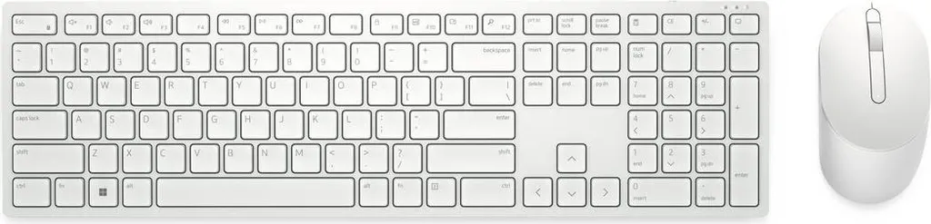 Set Wireless Dell KM5221W-WH-SPN Bianco - Ideale per Smart Working