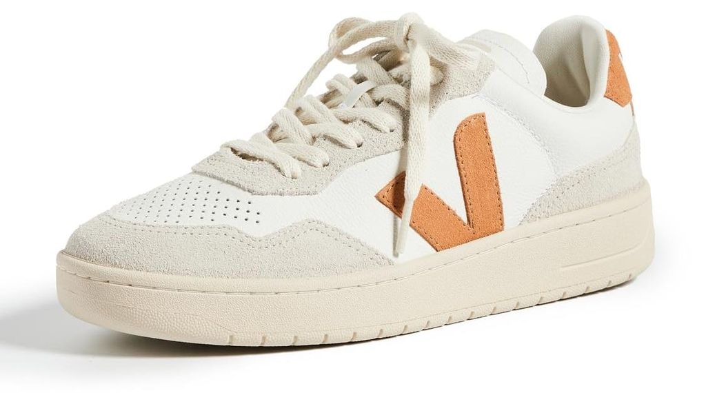Veja V-90, kleur: extra wit/lichtbruin, modelnummer: Productafbeelding 