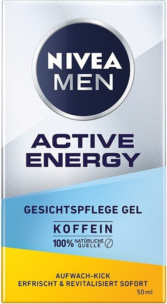 Nivea Men, Active Energy, Revitalisierende Gesichtscreme, Produktbild 