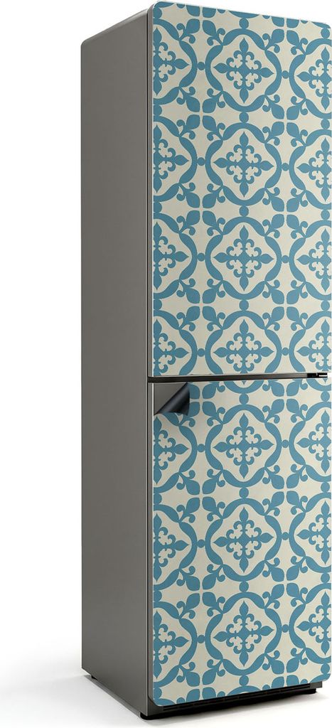 Geometrisches dekoratives Muster – Magnetische Kühlschrank Abdeckung – Dekorfolie magnetisch Küche – Kühlschrank Magnet Deko – selbstkle...