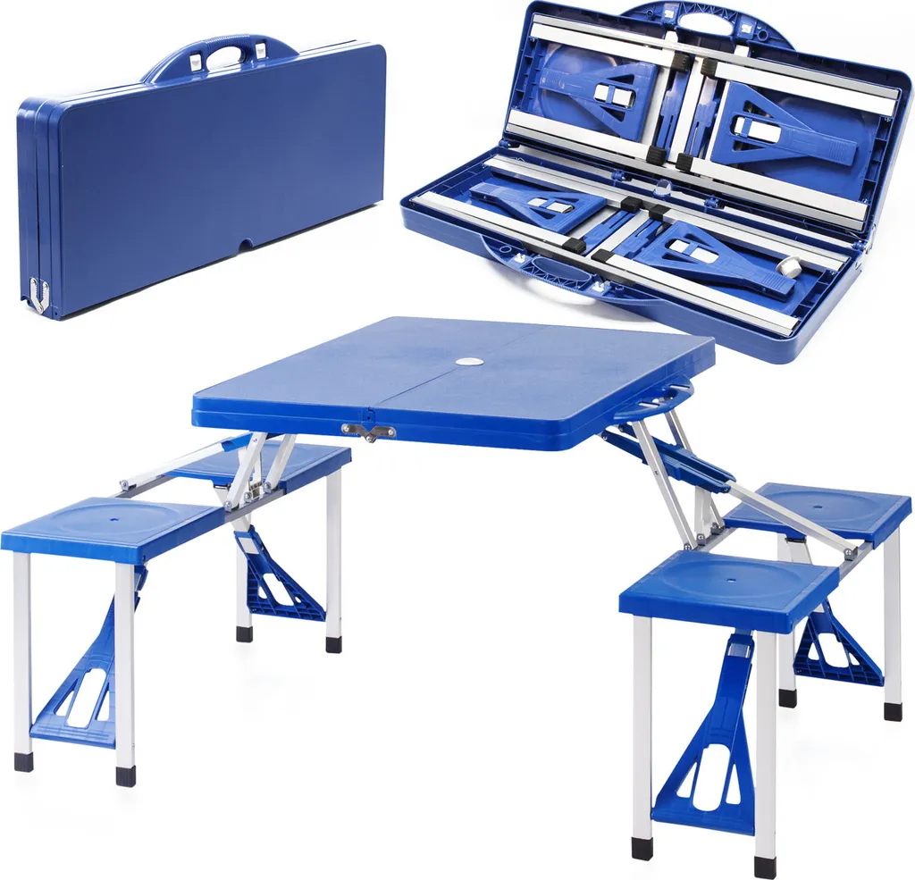Table Camping Pliable 4 Places : Solution Gain de Place pour Pique-nique