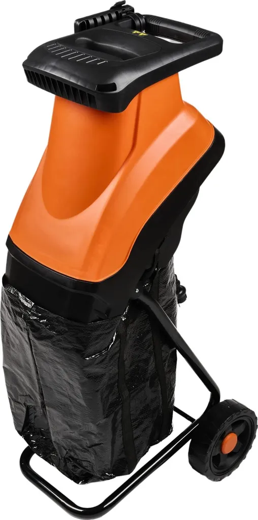 KRAFT&DELE | Trituratore da giardino, 3000 W, 45 mm, sacco di raccolta, trituratore a lama, trituratore, trituratore elettrico a lama