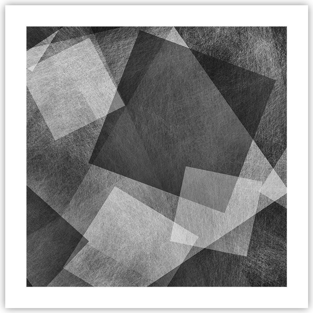 Poster - Poster ohne Rahmen - Abstraktion modern - 50x50 cm - Wand Bild - Wanddeko - Wandbilder - Kunstposter - Wandposter - Bilder - Kunstdruck - ...