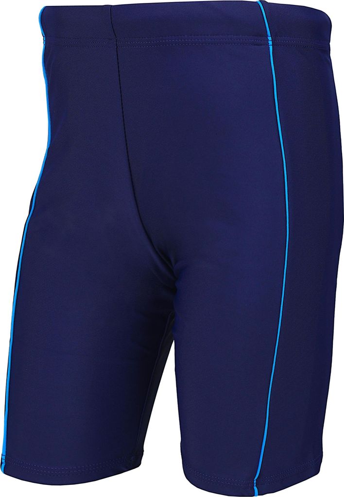 Aquarti Badehose Jungen – Schwimmhose Jungen mit Seitlichen Einsätzen, Badehosen für Jungen Schnell Trocknend, Farbe: Jammer Long Dunkelblau/Bl...