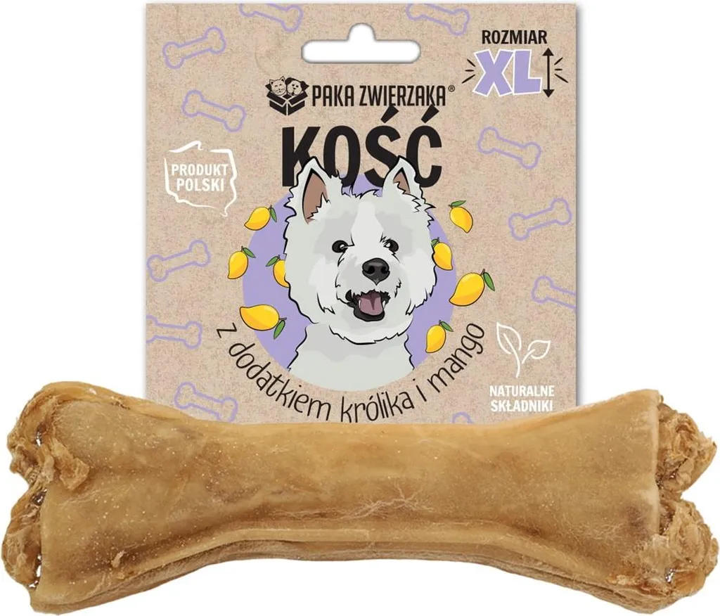Paka Zwierzaka Osso Gourmet XL: Ricetta Coniglio e Mango per Cani