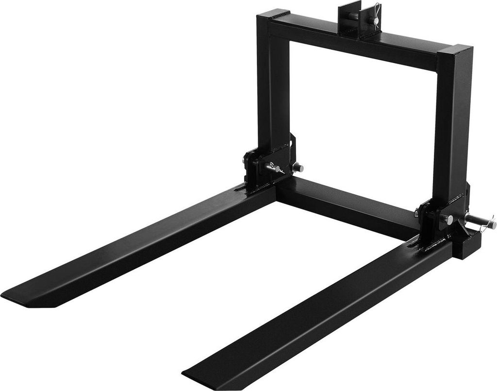 3-Punkt-Anbau-Palettengabel 2000 lbs, Gabelanbau für Traktoren der Kategorie 1, 25,5''x22''x41'', Stahl-Traktor-Anbau für schwere Maschinen, für...