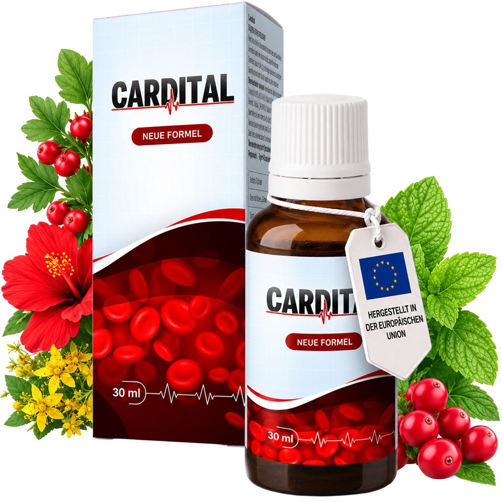 Cardital Herz Tropfen – Weißdorn, L-Arginin, L-Carnitin, Produktbild 