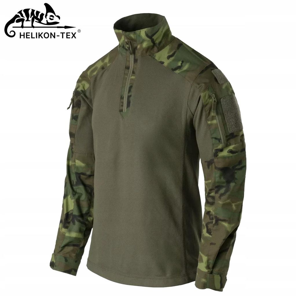 HELIKON-TEX - Taktisches Hemd COMBAT SHIRT MCDU ERDL/Oliv, Größe XL