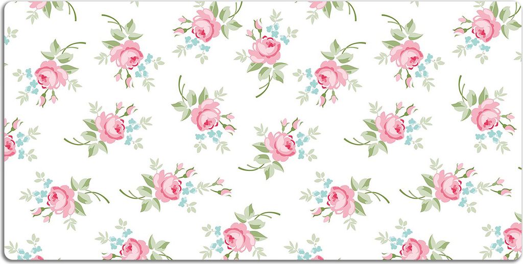 Schreibtischmatte Tischunterlage 90x45 cm Mauspad - Kleine Blumen
