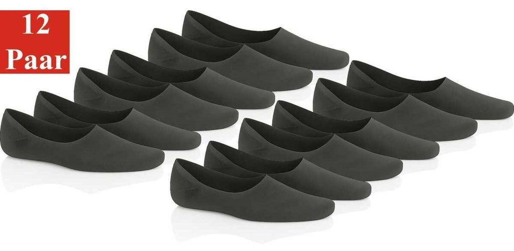 12 Paar Damen & Herren Füßlinge – Unsichtbare Sneaker & Produktbild 