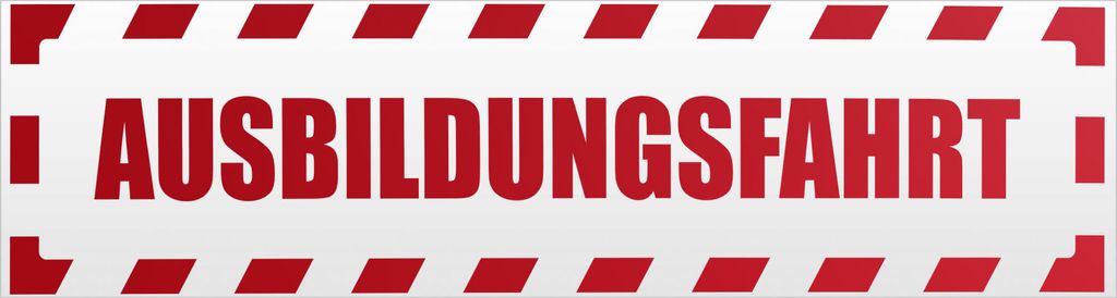 Kiwistar Ausbildungsfahrt gestreift Magnetschild Schild magnetisch - 20cm Rot - reflektierend - Magnetfolie für Auto PKW Kfz