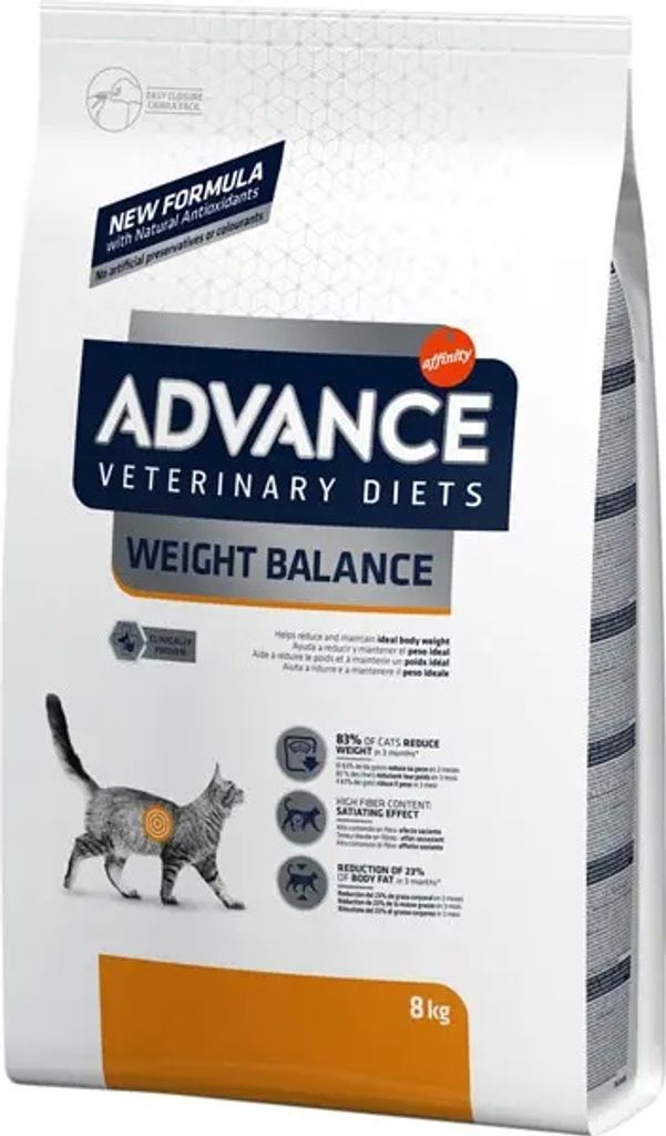 Advance Veterinary Diet Cat Weight Balance – Trockenfutter für Katzen – 8 kg (395116)