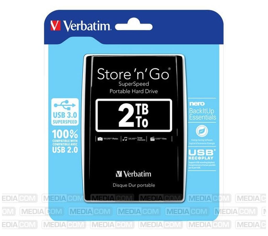 Verbatim Portables Festplattenlaufwerk Store 'n' Go USB Produktbild 