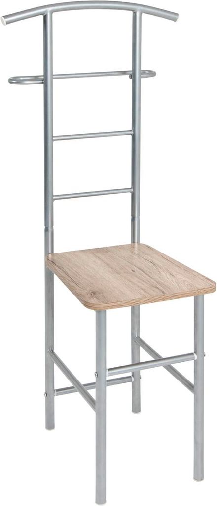 HAKU Herrendiener alu, eiche San Remo - MDF, Metall, B/H/T: Produktbild 