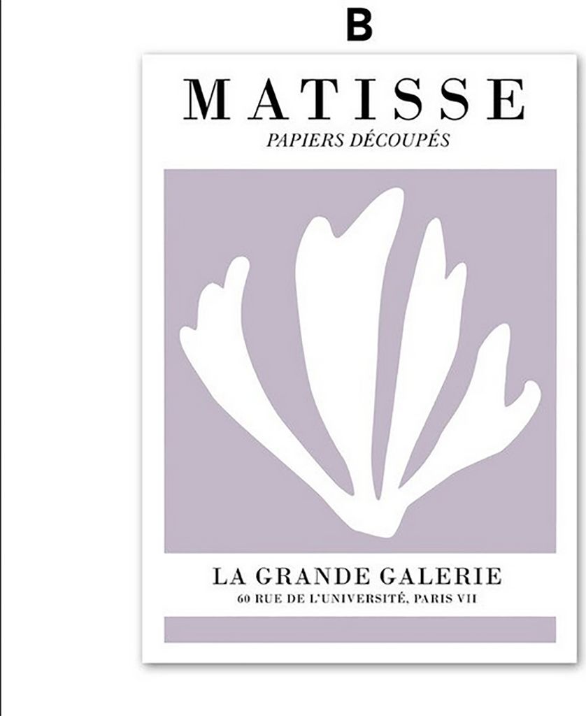 TPFLiving Kunstdruck LW-1701 (OHNE RAHMEN) Poster - Leinwand - Wandbild - Hochauflösender Giclée-Druck, langlebig und hochwertig - Henri Matisse ...