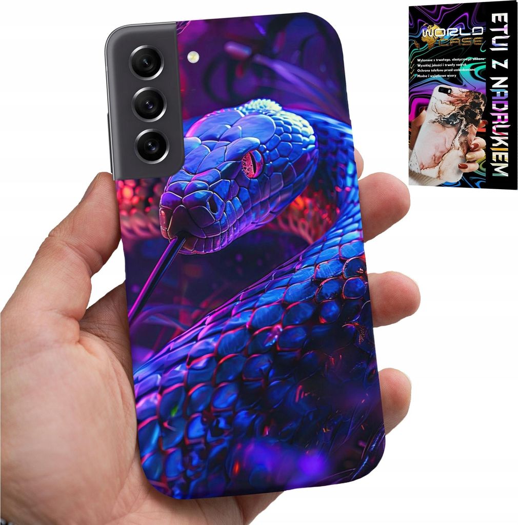 Gehäuse Für Samsung Galaxy S21 Fe - Schlange Kobra Klapperschlange Reptiliengehäuse + Folie