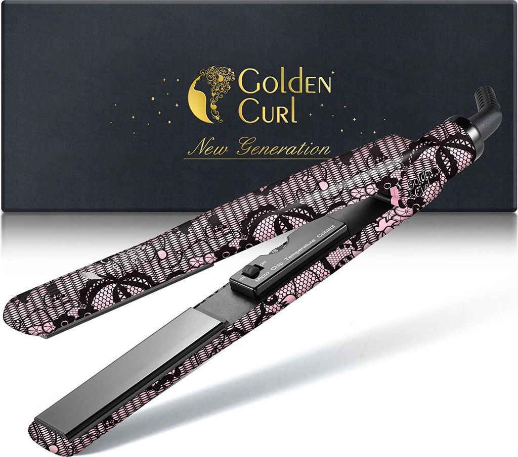 Golden Curl Titanium Glätteisen GL829 (Spitze) 2 in 1 zum Produktbild 