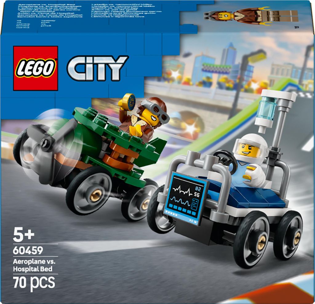 LEGO City 60459 Aeroplano vs Letto Ospedale Set Costruzioni Immagine del prodotto 