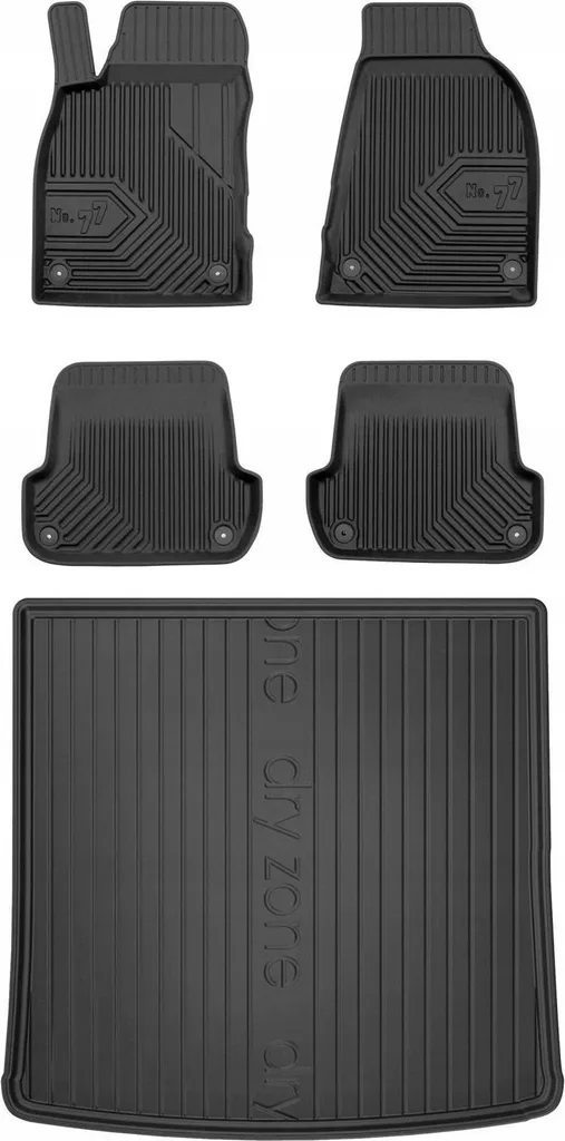 SET 77 Tappetini in gomma e tappetini AUDI A4 B6 STATION WAGON 2000-2004