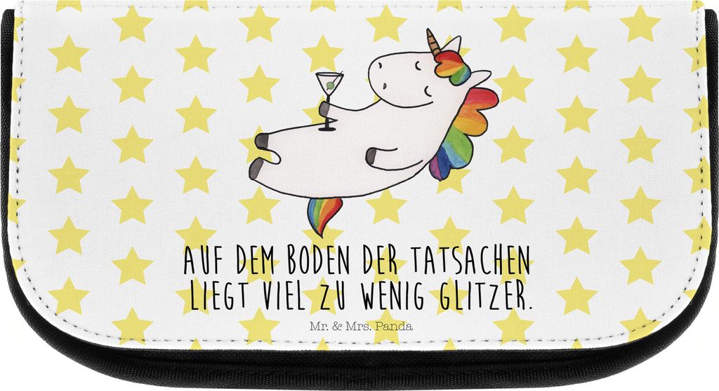 Mr. & Mrs. Panda Kosmetiktasche Einhorn Cocktail - Weiß - Produktbild 