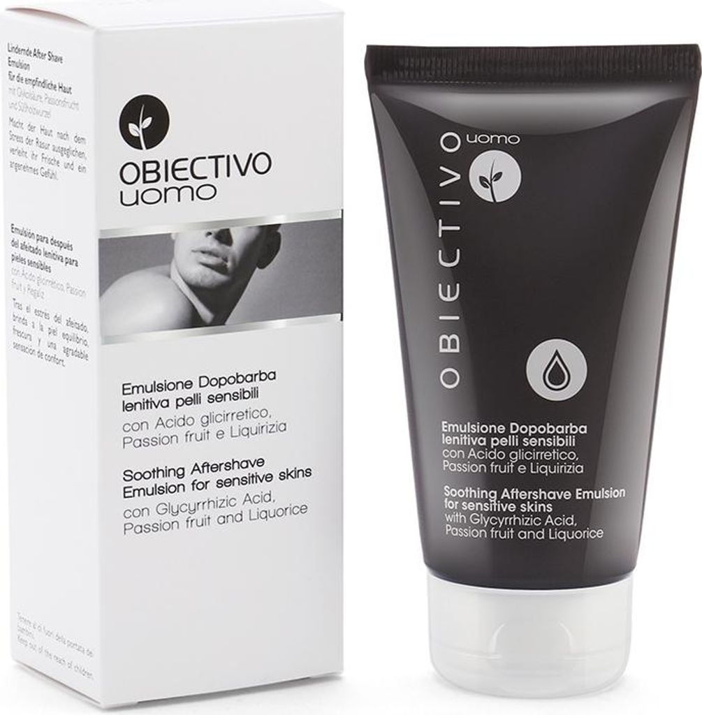 Objective Aftershave-Emulsion für Männer mit empfindlicher Haut, 75 ml