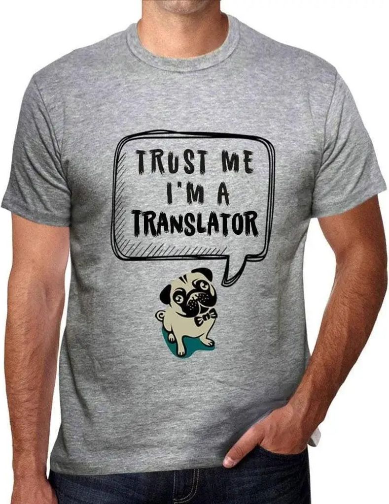Herren Grafik T-Shirt Vertrauen Sie mir ich bin Übersetzer – Trust Me I'm A Translator – Öko-Verantwortlich Vintage Jahrgang Kurzarm Lustige ...