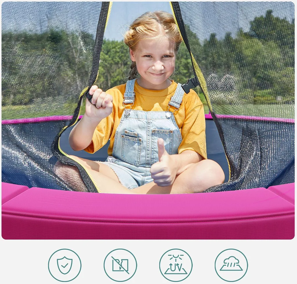 Couverture pour trampoline Ø 366 cm - Bâche de protection haute densité - 4