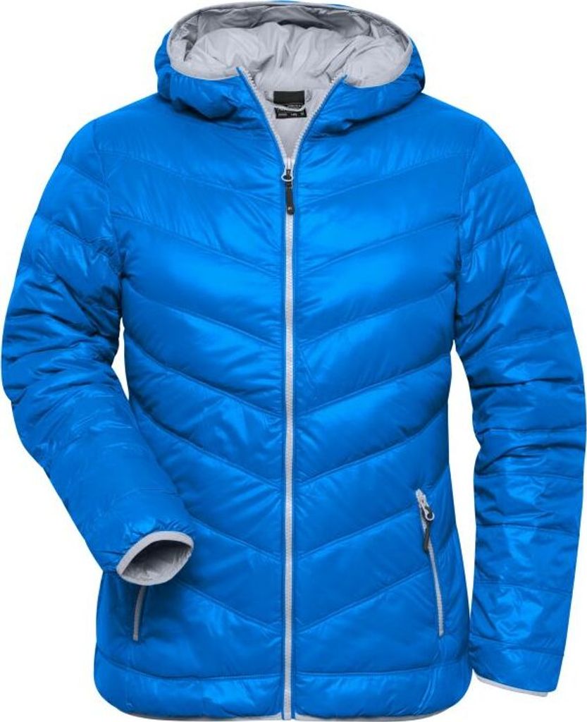 Ladies' Down Jacket blue/silver, Gr. XL Produktbild 