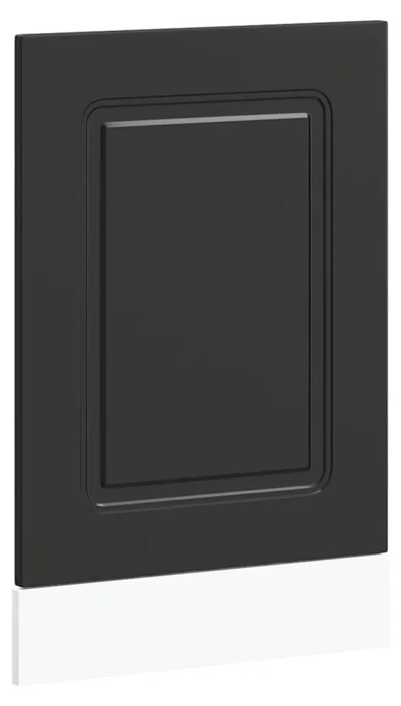 Panneau de porte lave-vaisselle encastrable 45 cm noir Kalmar